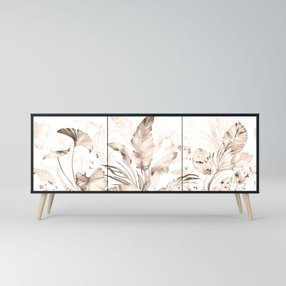 WILD TENDERNESS 3-Door Sideboard in Black Finish