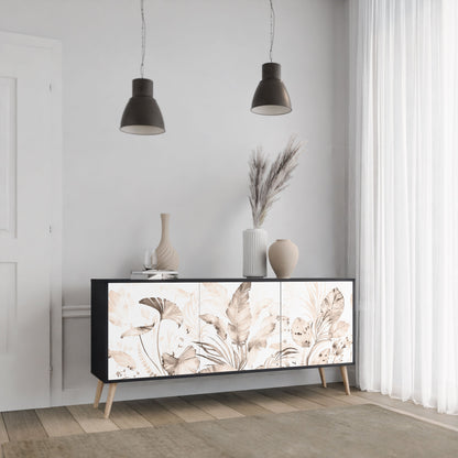 WILD TENDERNESS 3-Door Sideboard in Black Finish