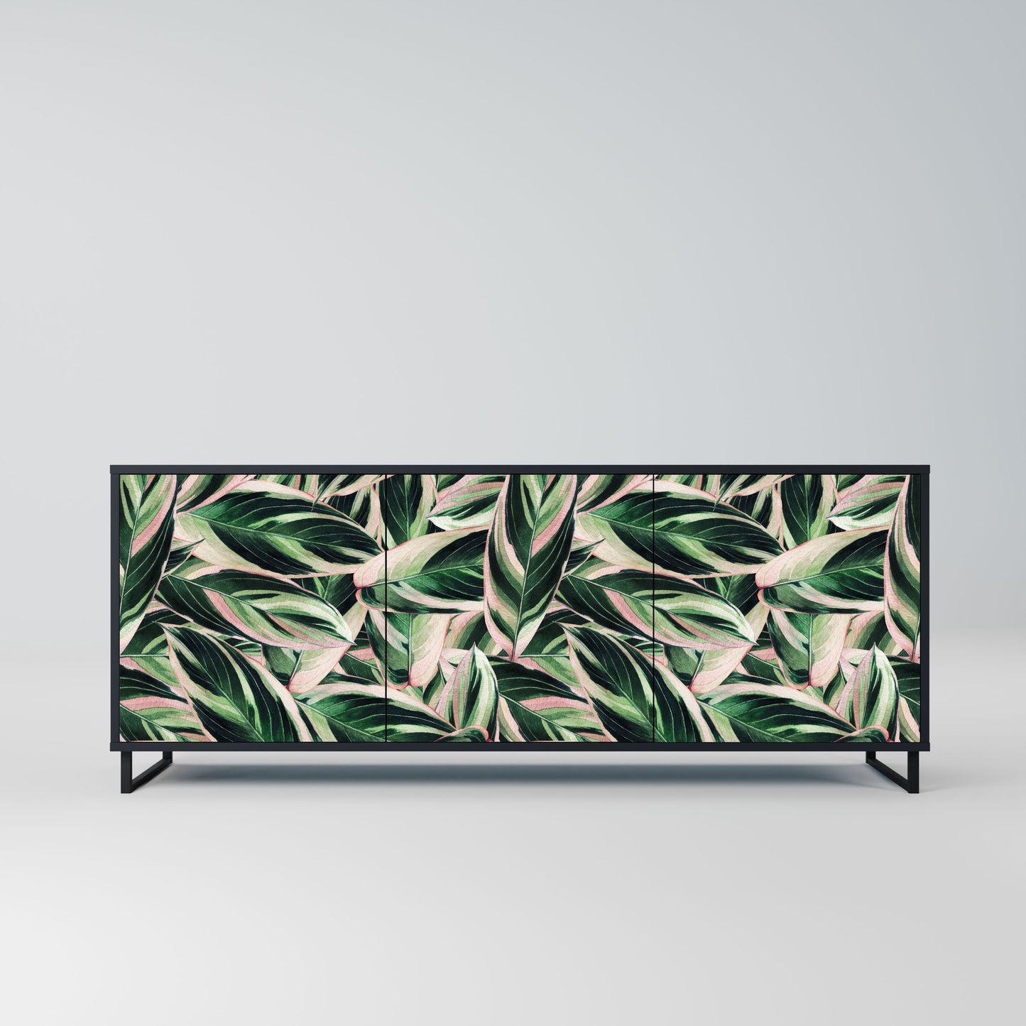 EERIE STROMANTHE 3-Door Sideboard in Black Finish