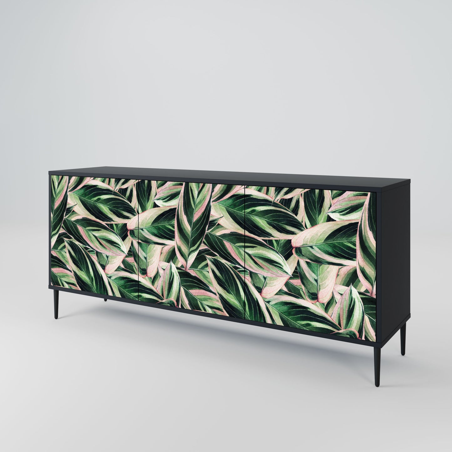 EERIE STROMANTHE 3-Door Sideboard in Black Finish
