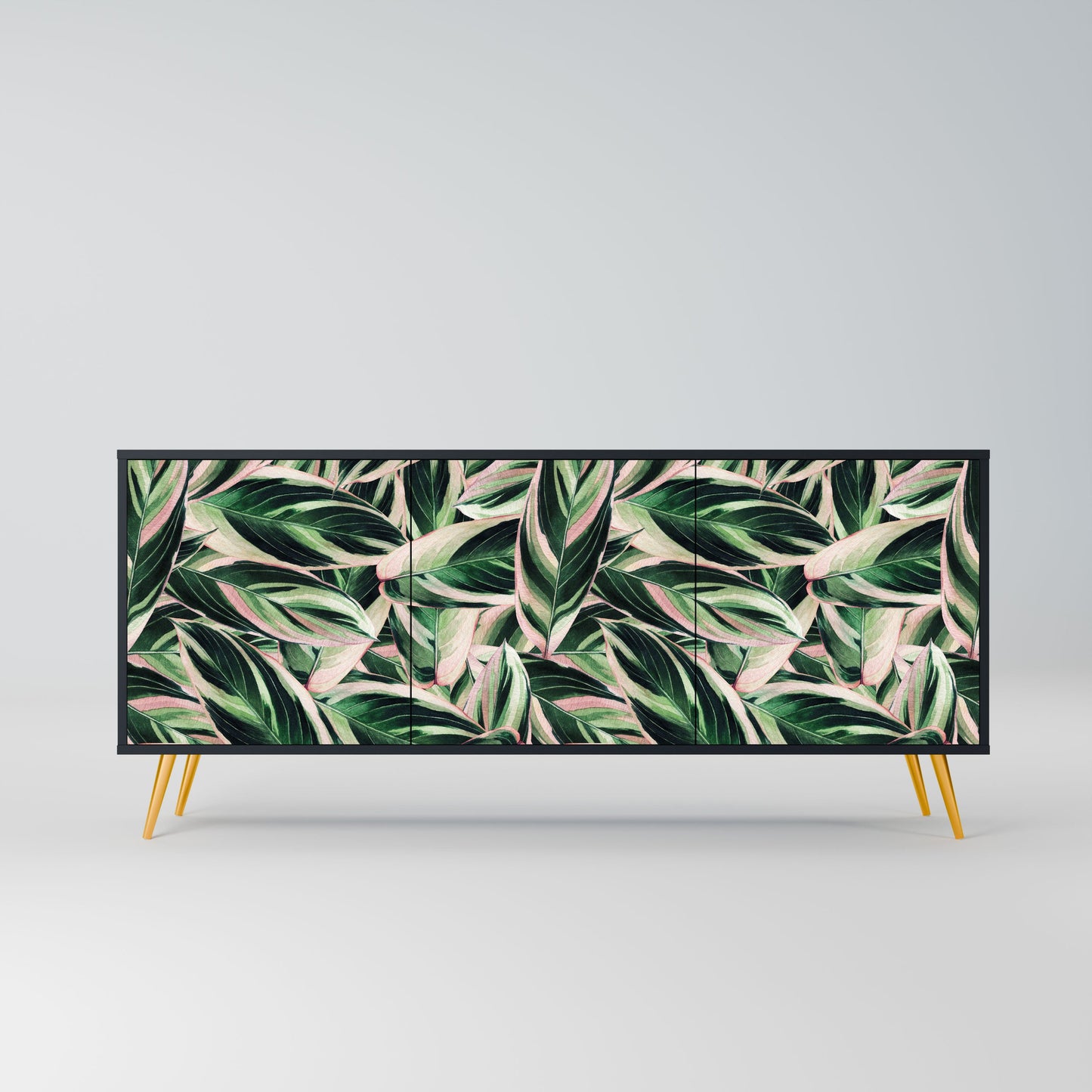 EERIE STROMANTHE 3-Door Sideboard in Black Finish