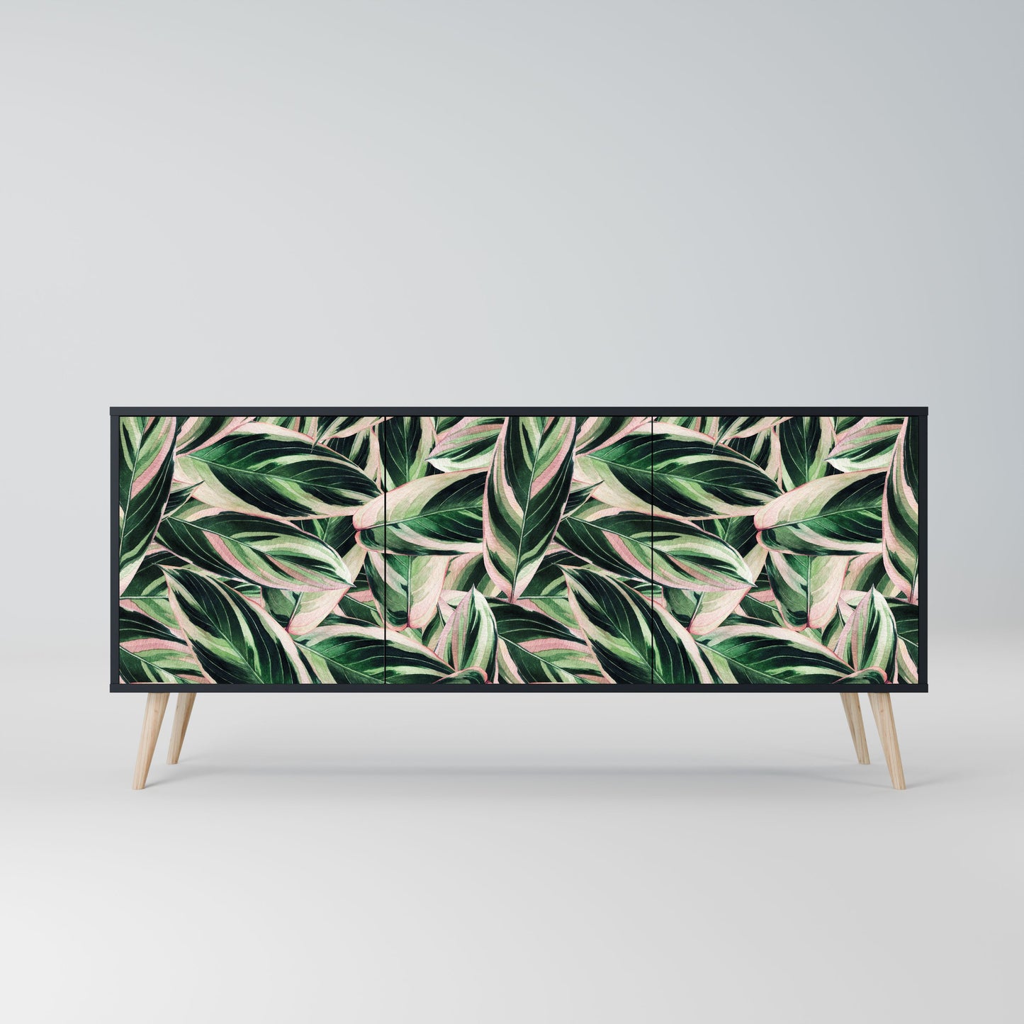 EERIE STROMANTHE 3-Door Sideboard in Black Finish