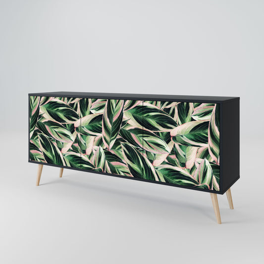 EERIE STROMANTHE 3-Door Sideboard in Black Finish