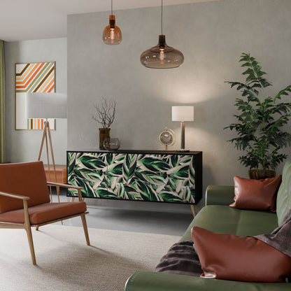 EERIE STROMANTHE 3-Door Sideboard in Black Finish