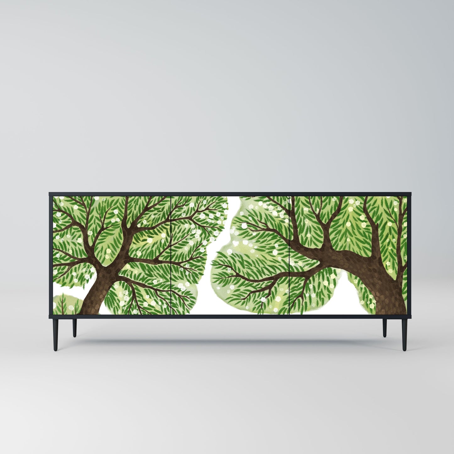 WILDERNESS DASH Madia a 3 Ante in Finitura Nera