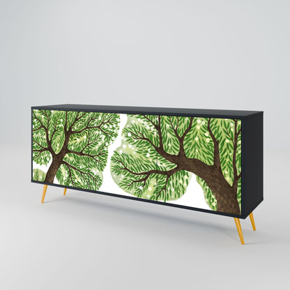 WILDERNESS DASH Madia a 3 Ante in Finitura Nera