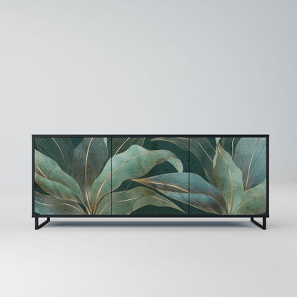 ROYAL GREEN Madia a 3 Ante in Finitura Nera