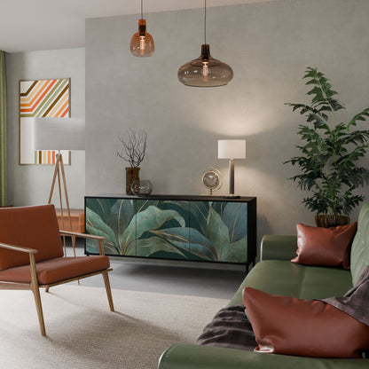 ROYAL GREEN Madia a 3 Ante in Finitura Nera