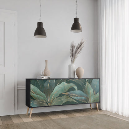 ROYAL GREEN Madia a 3 Ante in Finitura Nera