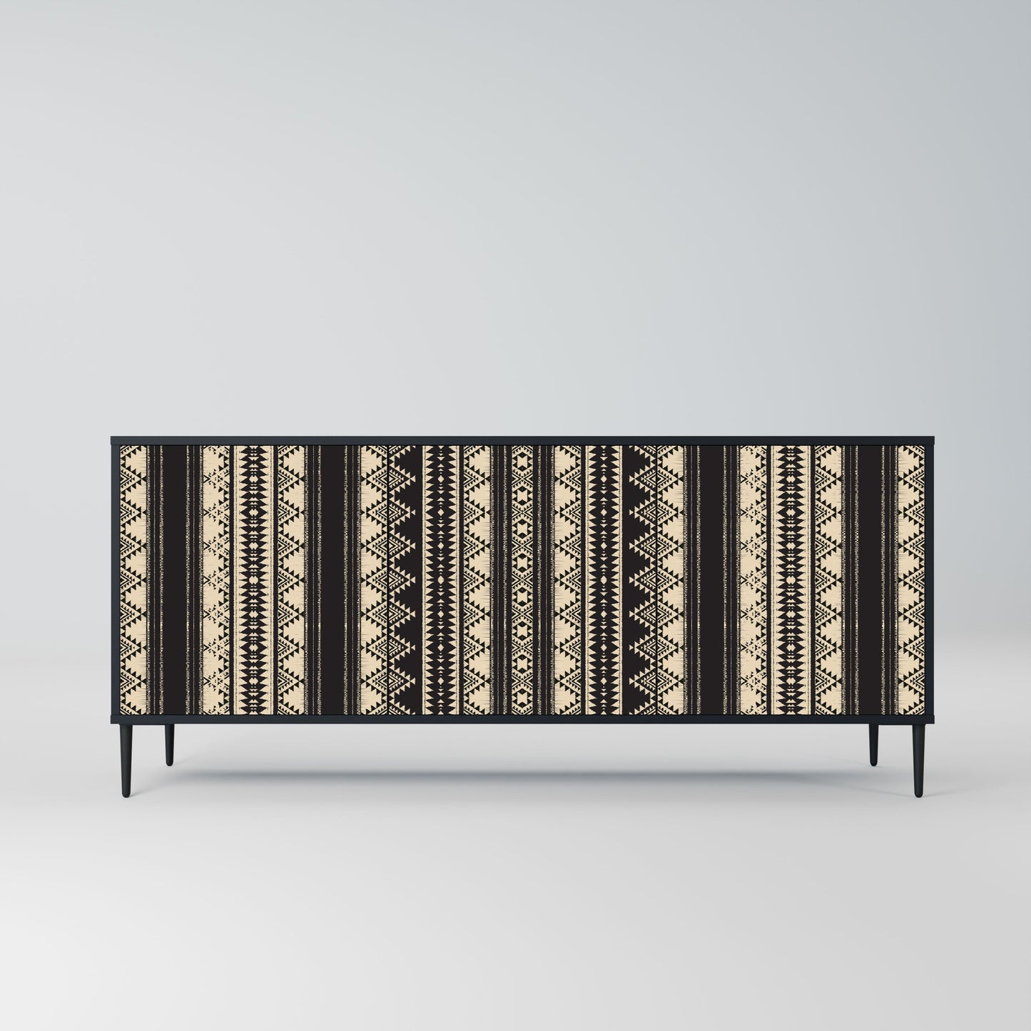 AZTEC 3-Door Sideboard in Black Finish