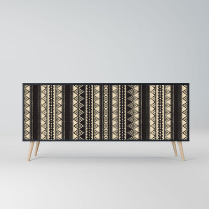 AZTEC 3-Door Sideboard in Black Finish