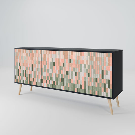 BUILDING THE FUTURE 3-Door Sideboard in Black Finish