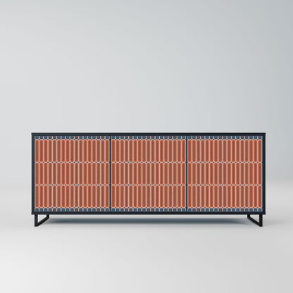 HYPNOTIC GATE 3-Door Sideboard in Black Finish