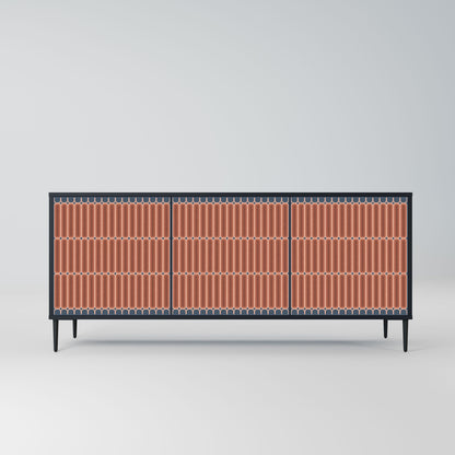 HYPNOTIC GATE 3-Door Sideboard in Black Finish