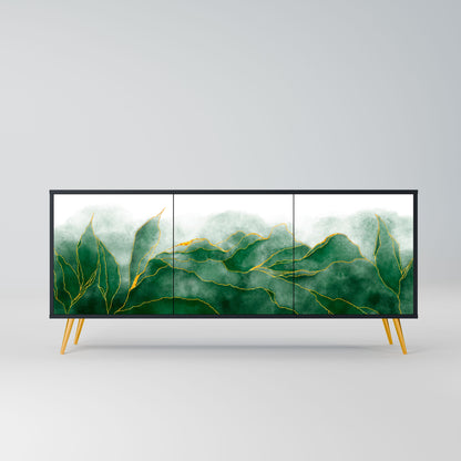 EXPENSIVE NATURE 3-Door Sideboard in Black Finish