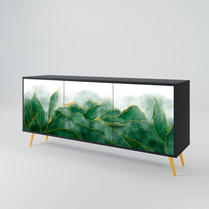 EXPENSIVE NATURE 3-Door Sideboard in Black Finish