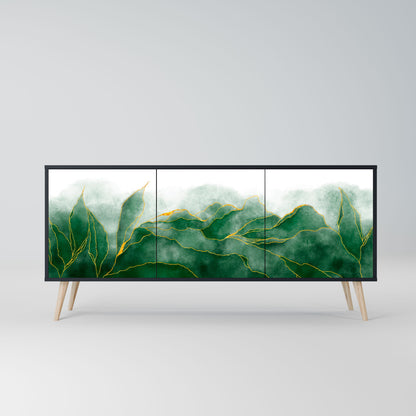 EXPENSIVE NATURE 3-Door Sideboard in Black Finish