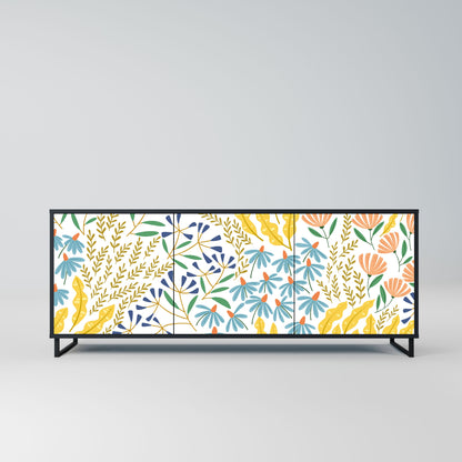 HELLO SPRING 3-Door Sideboard in Black Finish