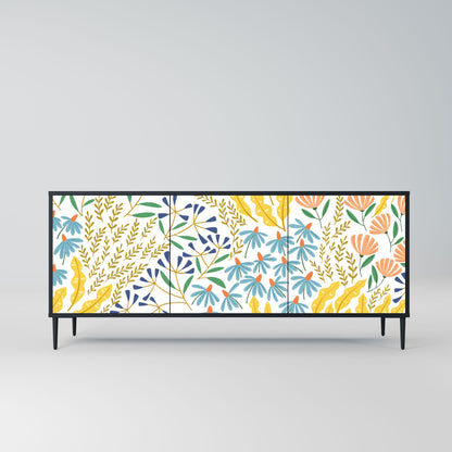HELLO SPRING 3-Door Sideboard in Black Finish