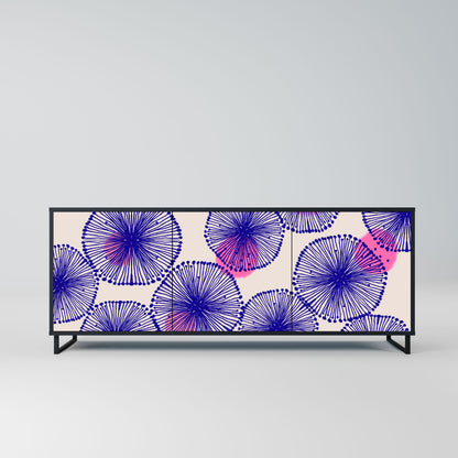 MAGIC NATURE 3-Door Sideboard in Black Finish