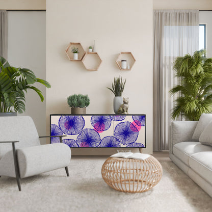 MAGIC NATURE 3-Door Sideboard in Black Finish