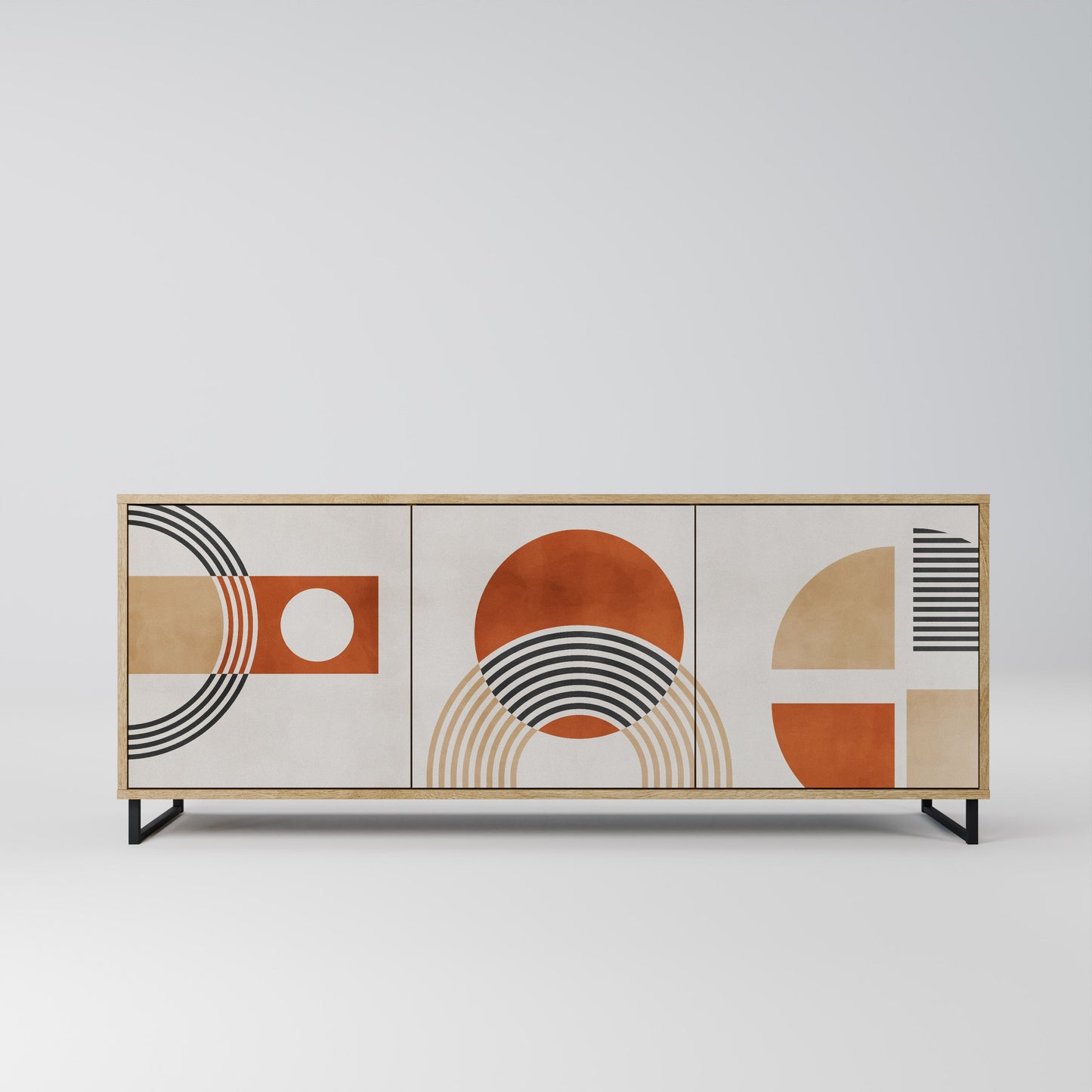 SPACE AROUND 3-Door Sideboard in Oak Effect