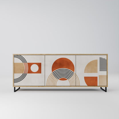 SPACE AROUND 3-Door Sideboard in Oak Effect