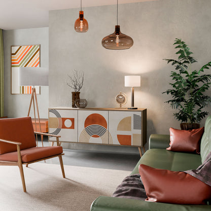 SPACE AROUND 3-Door Sideboard in Oak Effect