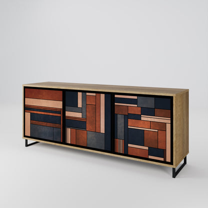 INTREPID FORMATION 3-Door Sideboard in Oak Effect