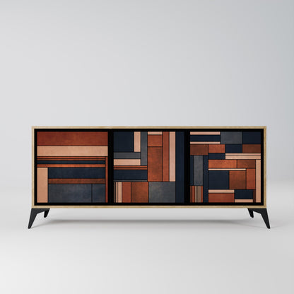 INTREPID FORMATION 3-Door Sideboard in Oak Effect
