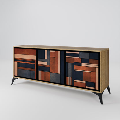 INTREPID FORMATION 3-Door Sideboard in Oak Effect