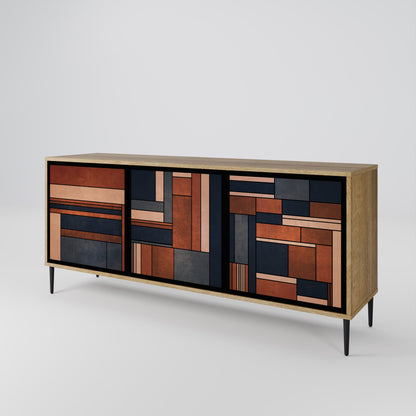 INTREPID FORMATION 3-Door Sideboard in Oak Effect