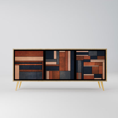 INTREPID FORMATION 3-Door Sideboard in Oak Effect