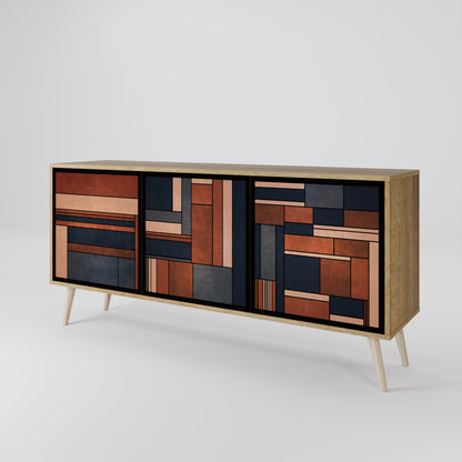 INTREPID FORMATION 3-Door Sideboard in Oak Effect