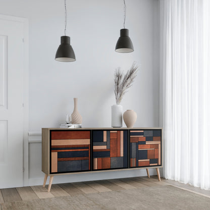 INTREPID FORMATION 3-Door Sideboard in Oak Effect