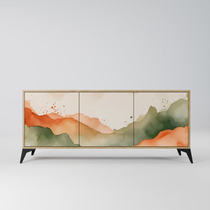 WATERCOLOUR PEAKS 3-Door Sideboard in Oak Effect