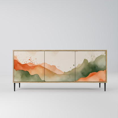 WATERCOLOUR PEAKS 3-Door Sideboard in Oak Effect