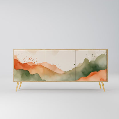 WATERCOLOUR PEAKS 3-Door Sideboard in Oak Effect