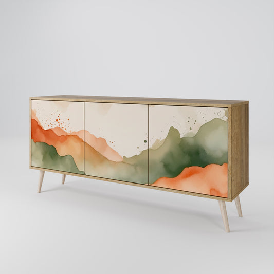 WATERCOLOUR PEAKS 3-Door Sideboard in Oak Effect