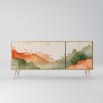 WATERCOLOUR PEAKS 3-Door Sideboard in Oak Effect