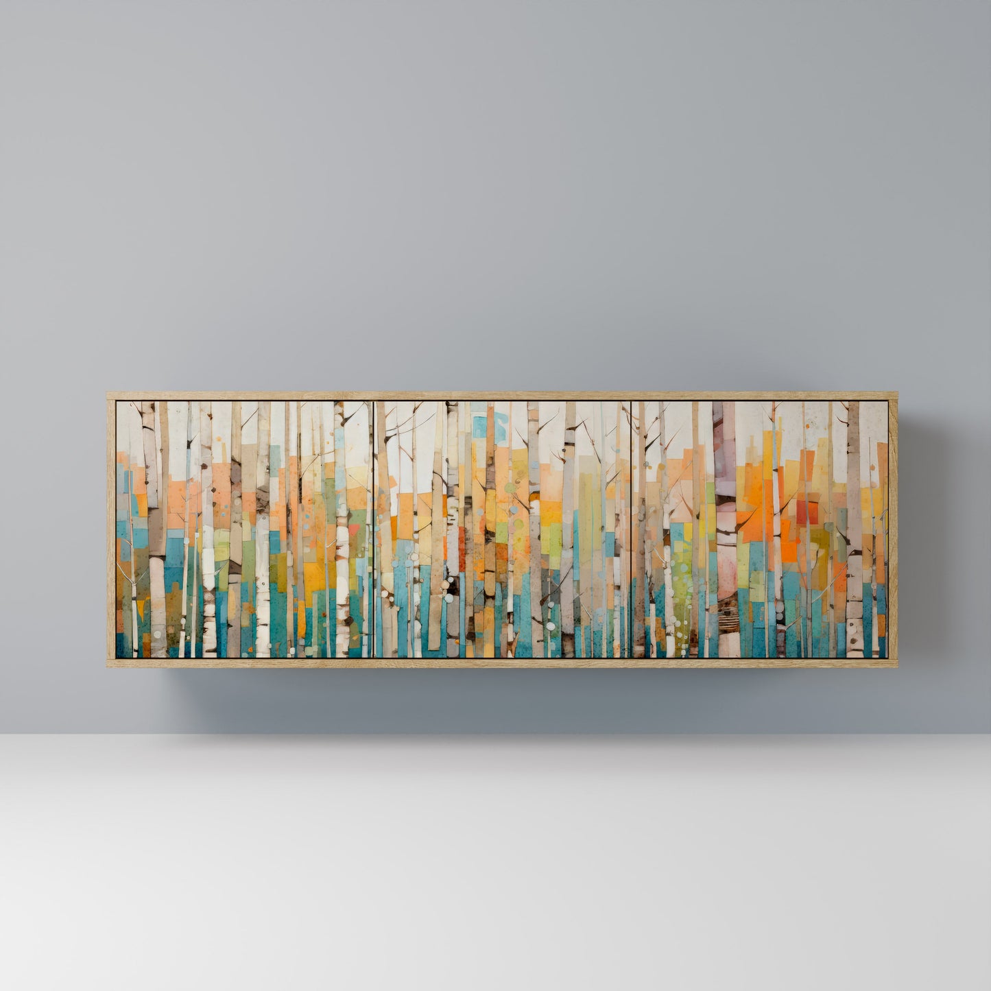 BIRCH KALEIDOSCOPE 3-Door Sideboard in Oak Effect