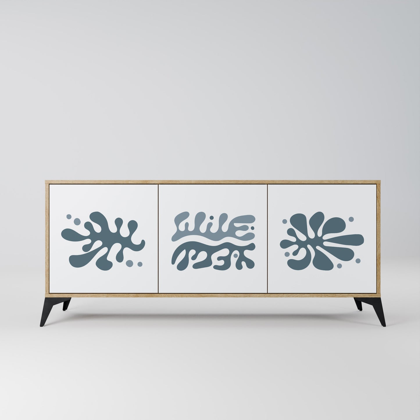 WONDERLAND VEGETATION 3-Door Sideboard in Oak Effect