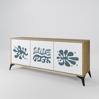 WONDERLAND VEGETATION 3-Door Sideboard in Oak Effect