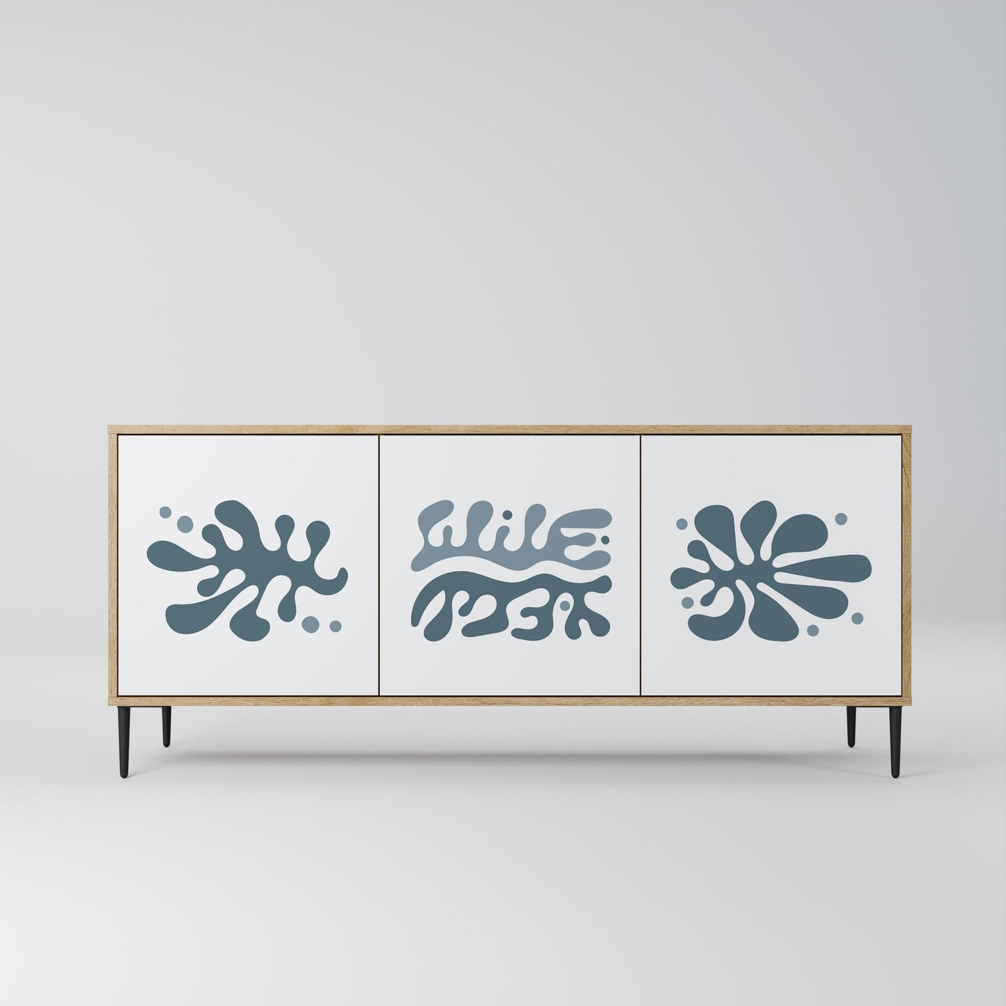 WONDERLAND VEGETATION 3-Door Sideboard in Oak Effect