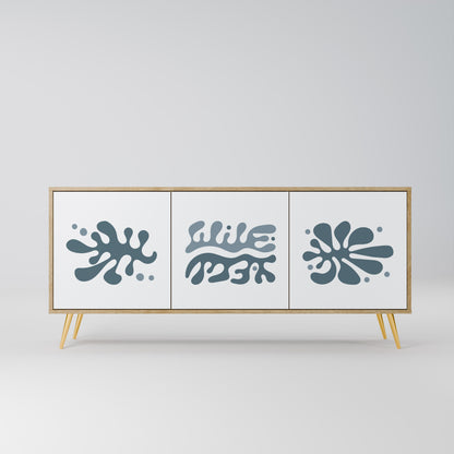 WONDERLAND VEGETATION 3-Door Sideboard in Oak Effect