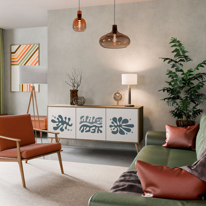 WONDERLAND VEGETATION 3-Door Sideboard in Oak Effect