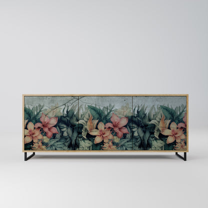 HEAVENLY BLOOM 3-Door Sideboard in Oak Effect