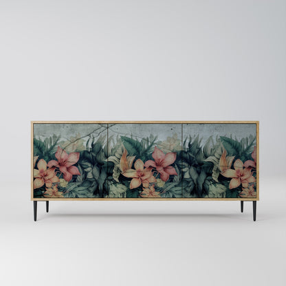 HEAVENLY BLOOM 3-Door Sideboard in Oak Effect