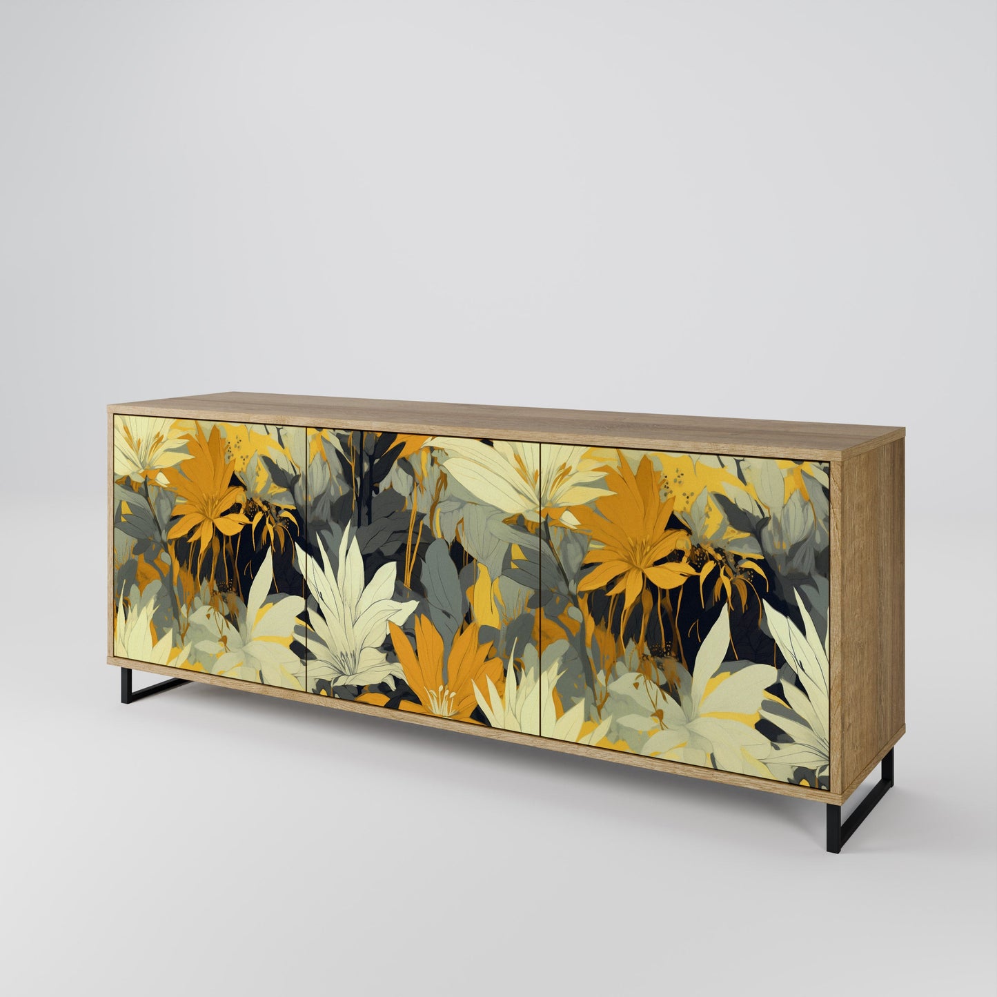 SUNKISSED LILY 3-Door Sideboard in Oak Effect