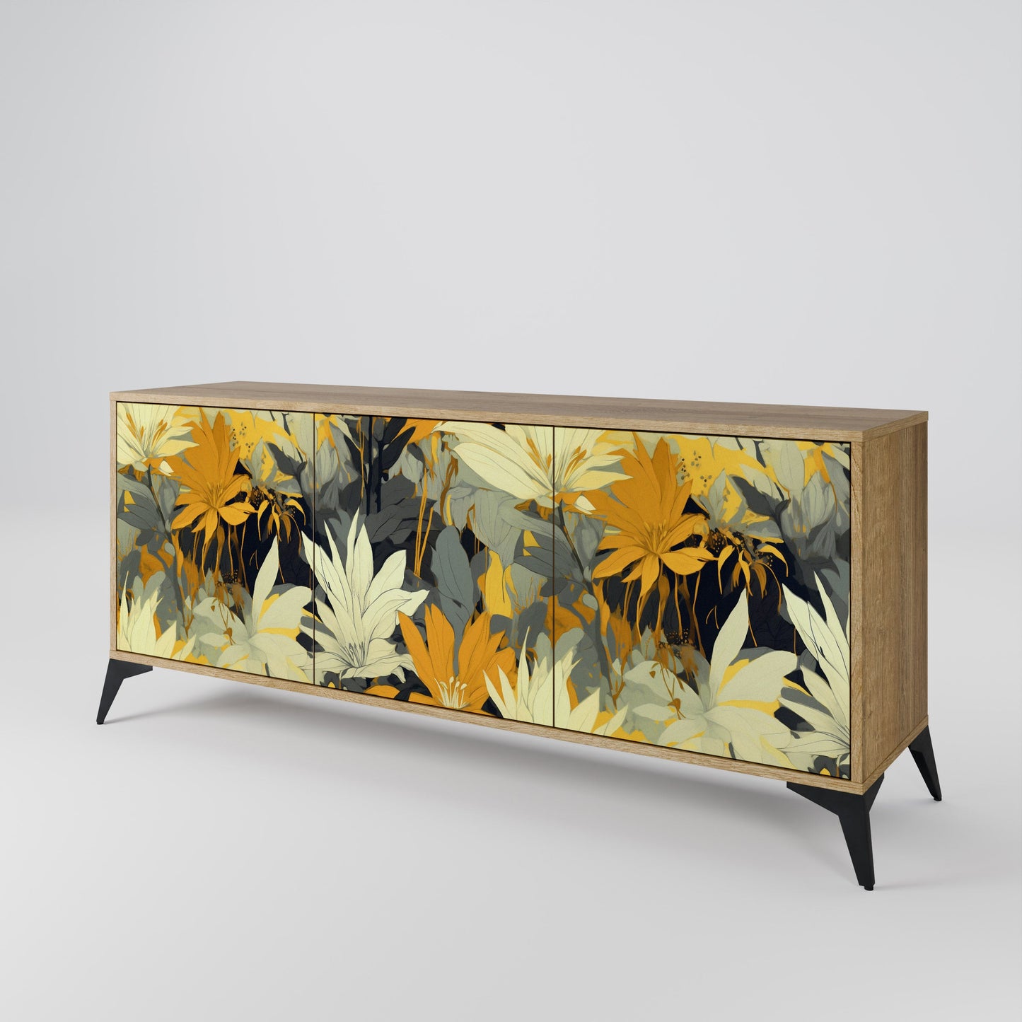 SUNKISSED LILY 3-Door Sideboard in Oak Effect